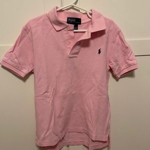 Pink polo little boys
